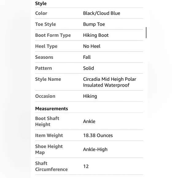 Keen Circadia Waterproof hiking boot, 8, insulated.  EUC - Picture 9 of 11